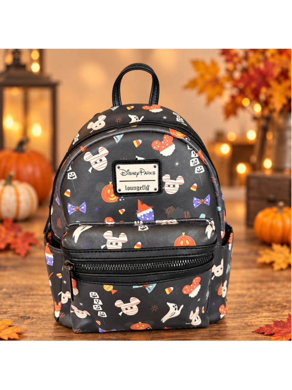 Disney Parks Loungefly Womens Halloween Candy Mickey Mummy Mini Backpack NWT